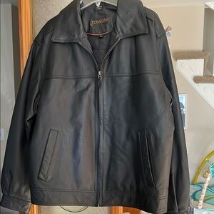 St. John's Bay men’s Black Leather Jacket